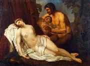 Venus inebriated by a Satyr